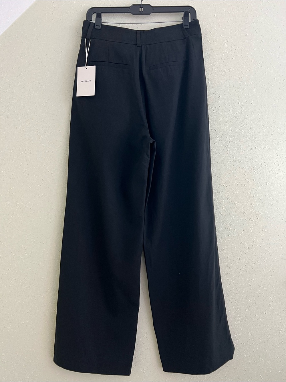 New Everlane THE DRAPER PLEATED PANT IN BUTTERSMOOTH Black Size 6S - Picture 4 of 13